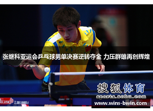张继科亚运会乒乓球男单决赛逆转夺金 力压群雄再创辉煌