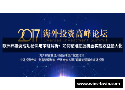 欧洲杯投资成功秘诀与策略解析：如何精准把握机会实现收益最大化