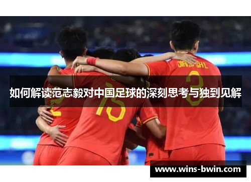 如何解读范志毅对中国足球的深刻思考与独到见解