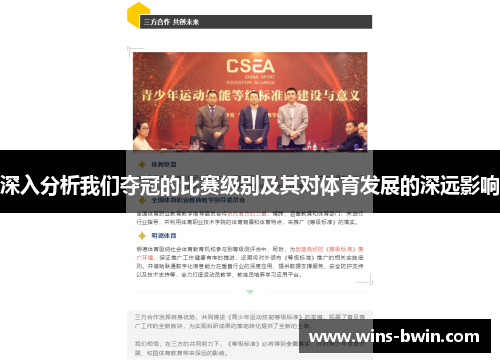 深入分析我们夺冠的比赛级别及其对体育发展的深远影响 深入分析我们夺冠的比赛级别及其对体育发展的深远影响